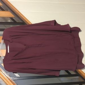 Burgundy blouse